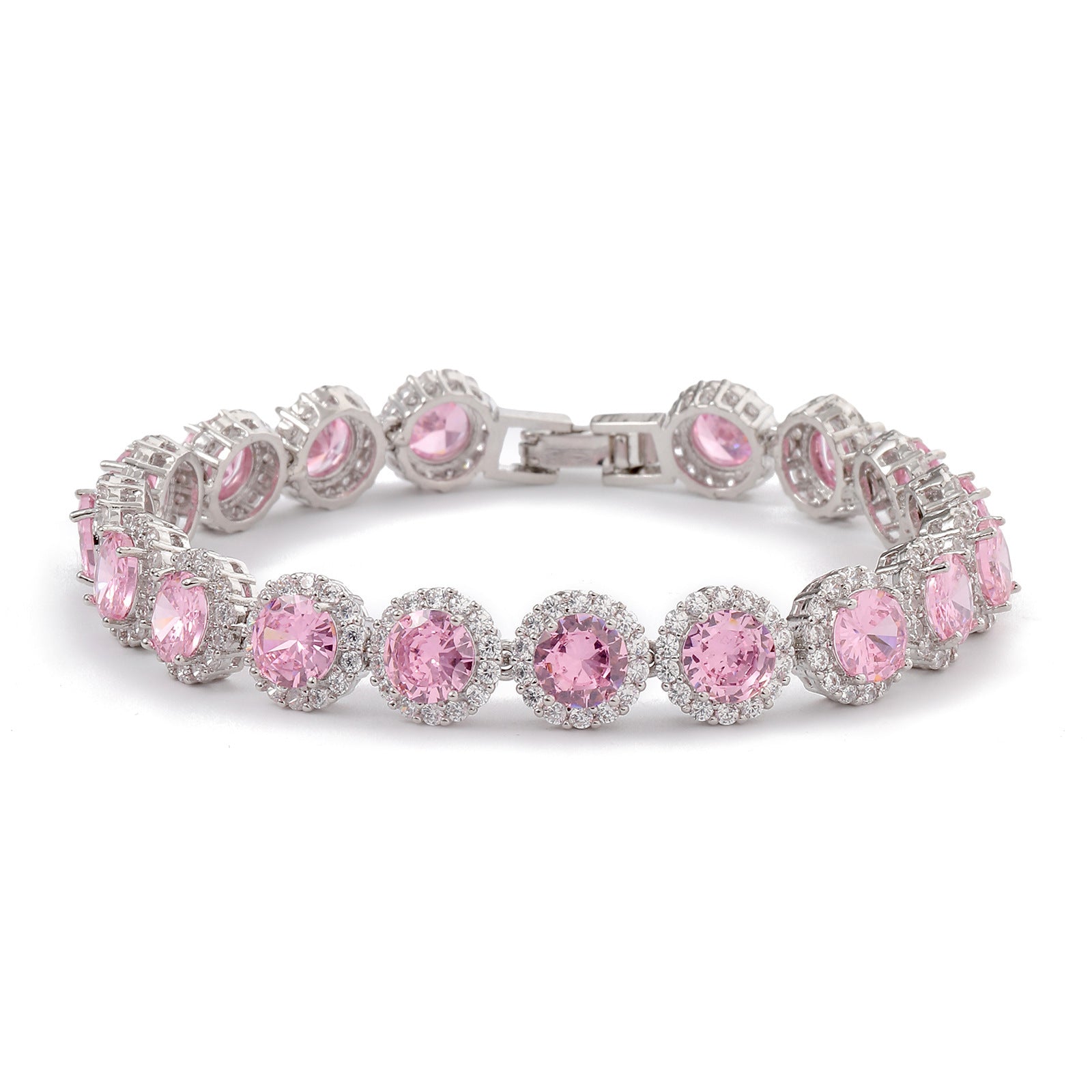 Fashion Gold-plated Inlaid Round Bracelet