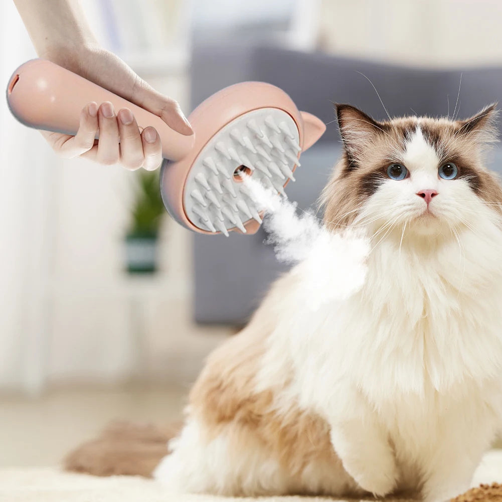 Hair Cleaning Brush With Mist Multifunctional Cat