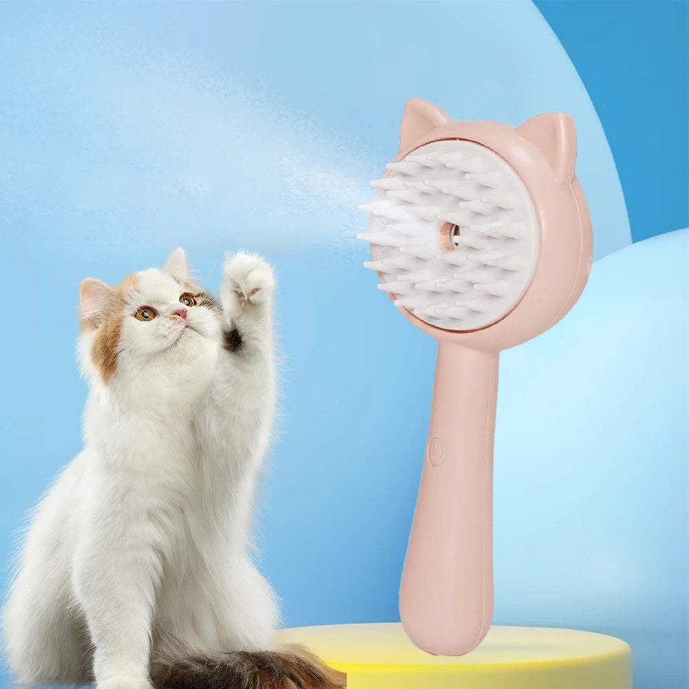 Hair Cleaning Brush With Mist Multifunctional Cat