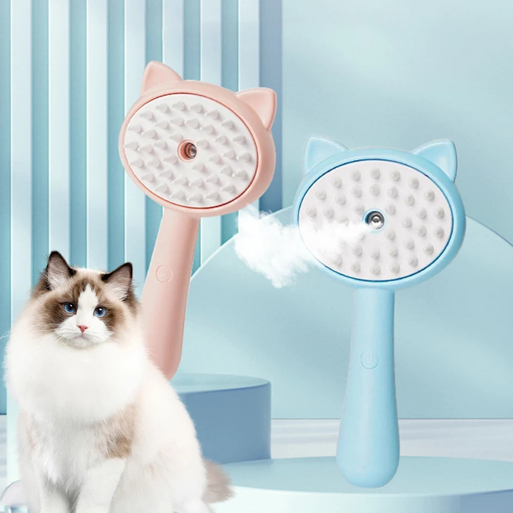 Hair Cleaning Brush With Mist Multifunctional Cat
